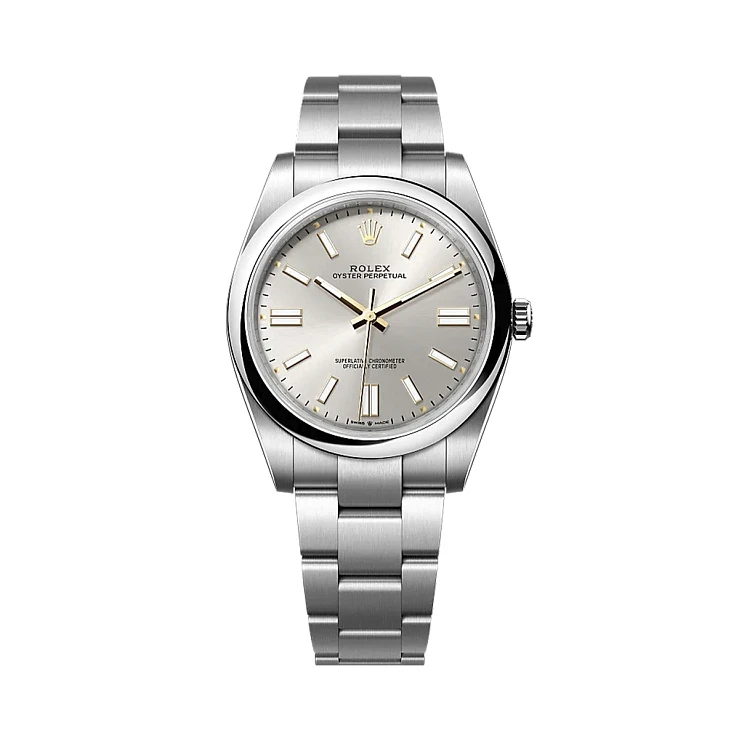 Часы Rolex  Oyster Perpetual 41Mm Silver Dial  124300
