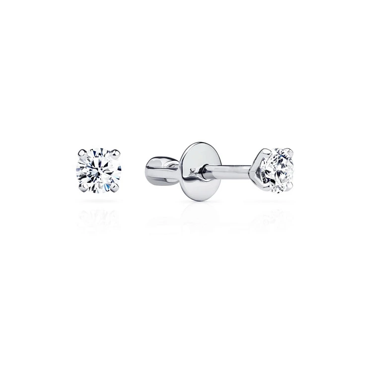 Украшение GIA  Серьги 0,30/0,32 сt. I/VS2 (Round Diamonds)   