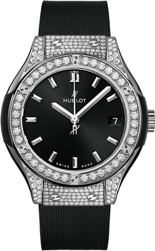 Заказать Hublot  Classic Fusion Titanium Pave  581.NX.1470.RX.1704