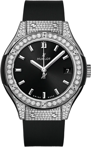 Заказать Hublot  Classic Fusion Titanium Pave  581.NX.1470.RX.1704