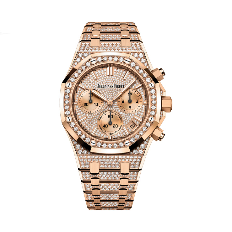 Часы Audemars Piguet  Royal Oak Chronograph 41Mm Full Pave Diamonds  26242OR.ZZ.1322OR.02