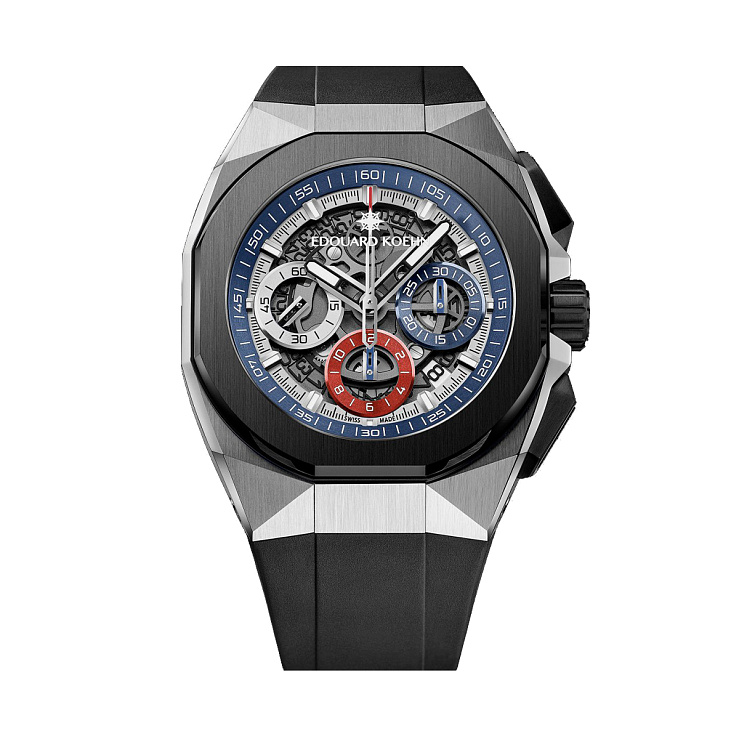 Часы Edouard Koehn  Tempus I “Spirit Of Russia” Tri-Compax Chronograph  EK-CHR03-SST316L
