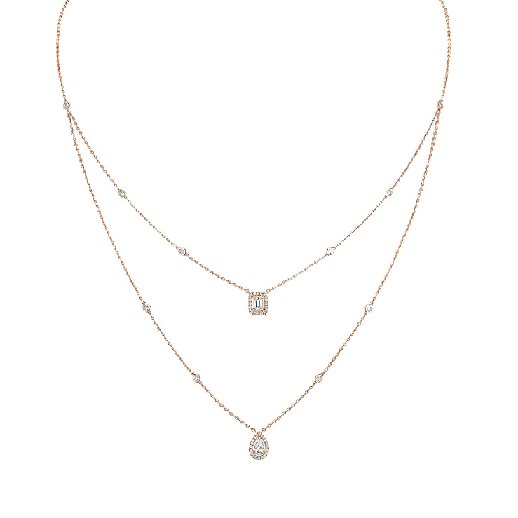 Украшение MESSIKA  My Twin Two-Row Necklace  My Twin 2 rows diamond necklace 6506 PG 