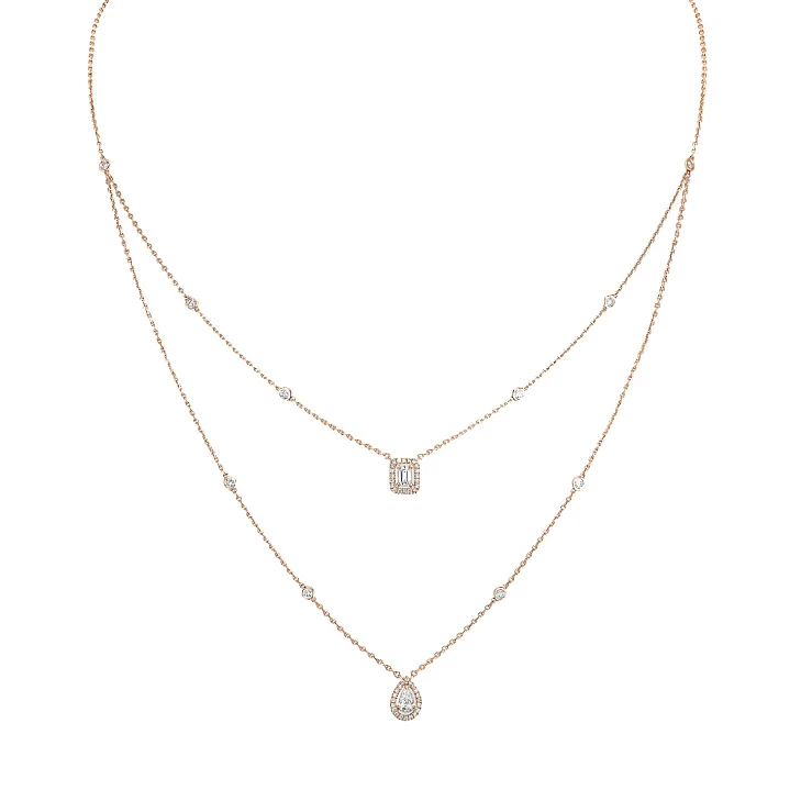 Украшение Messika  My Twin Two-Row Necklace  My Twin 2 rows diamond necklace 6506 PG 