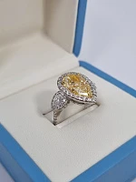 Украшение No Name  Кольцо С Бриллиантом 5,63 Ct. F.l.y/Vs1   