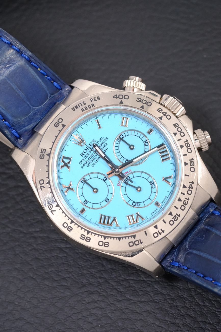 Часы Rolex  Daytona Turquoise "Daytona Beach" White Gold 40 Mm  116519
