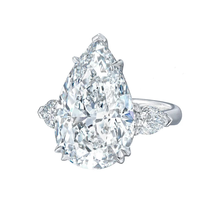 Украшение No Name  Кольцо 10,04 ct. F/VVS2 Laboratory Grown Diamond   