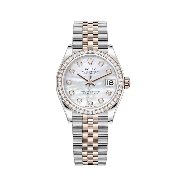 Часы Rolex  Datejust 31Mm Steel And Everose Gold Diamonds  278381RBR MOP