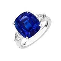Украшение GRS GemResearch Swisslab  Кольцо с сапфиром 17,62 сt. "Royal Blue"   