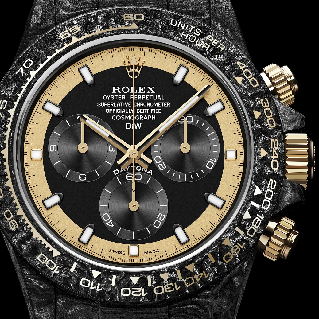 Заказать DiW  Rolex Daytona 40 Mm Cream Invert Gold  