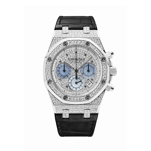 Часы Audemars Piguet  Audemars Piguet Royal Oak Chronograph 18K White Gold & Diamonds   26068BC.ZZ.D002CR.01