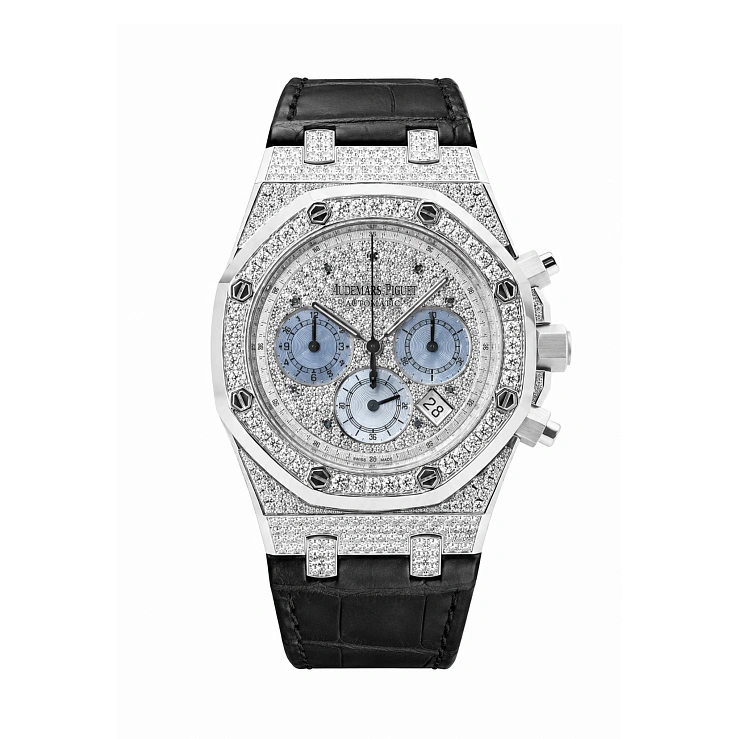 Часы Audemars Piguet  Audemars Piguet Royal Oak Chronograph 18K White Gold & Diamonds   26068BC.ZZ.D002CR.01
