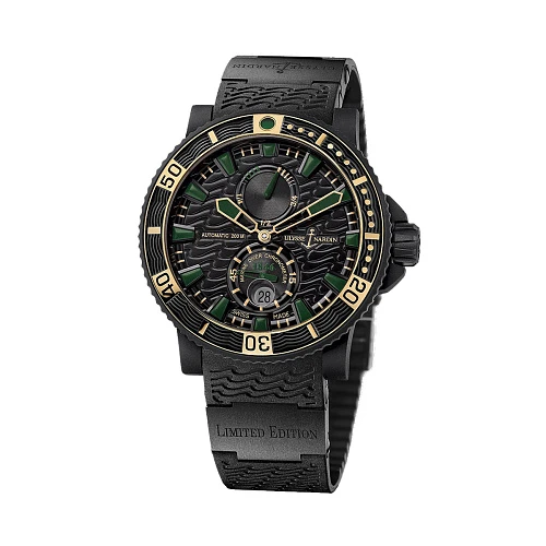 Часы Ulysse N  Maxi Marine Diver Black Sea Limited Edition  263-92LE-3C/928-RG
