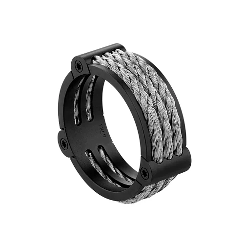 Украшение FRED  Force 10 Winch Large Model Ring In Titanium And Steel  4B0976 