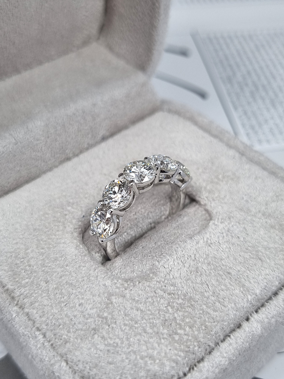Украшение GIA  Кольцо с бриллиантами 3,5 ct. H/VS1 (3 excellent)   