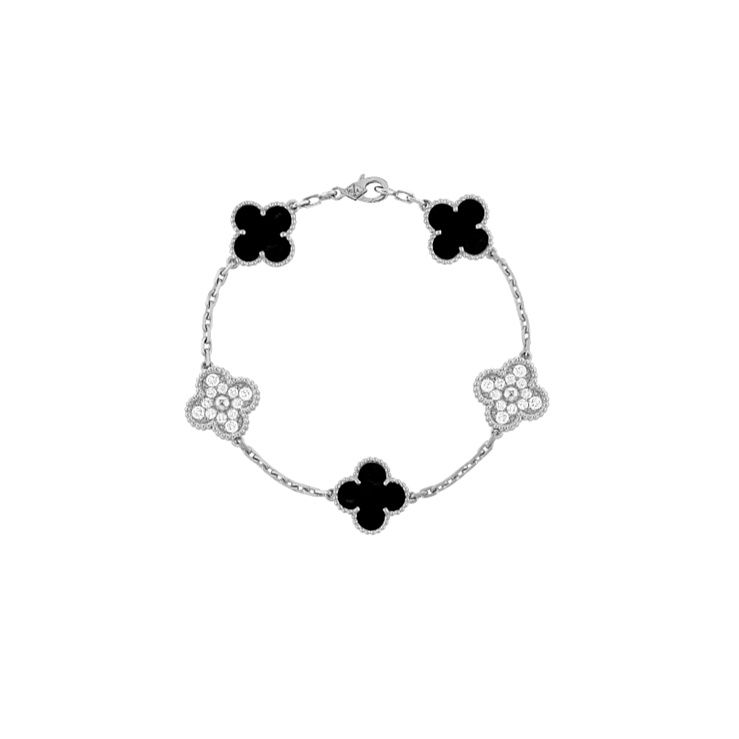 Украшение Van Cleef & Arpels  Vintage Alhambra Bracelet, 5 Motifs Vcarp2R900  VCARP2R900 