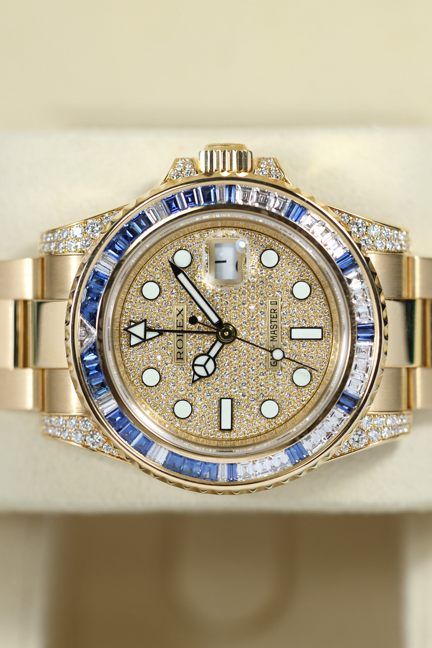 Часы Rolex  Rolex GMT Master II Sapphires Diamonds   116758SA