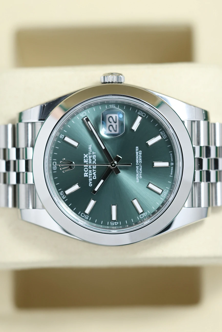 Часы Rolex  Oyster Perpetual Datejust 41 Mm Mint Green  126300