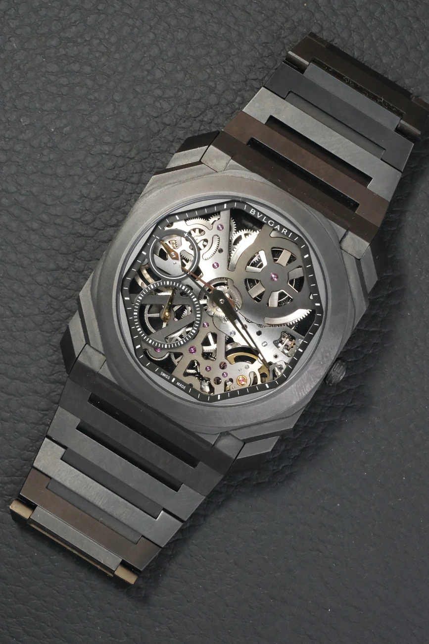 Часы Bvlgari  Octo Finissimo Black Edition Skeleton Ultra-Thin 40Mm  103126