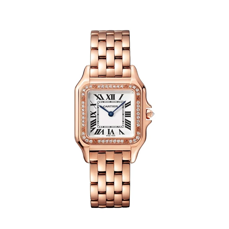 Часы Cartier  Panthère De Cartier Medium Rose Gold And Diamonds  WJPN0072