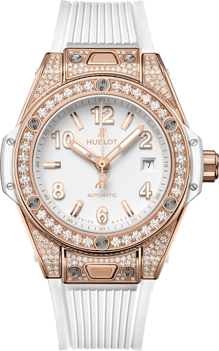 Заказать Hublot  Big Bang One Click King Gold White Pave  485.OE.2080.RW.1604