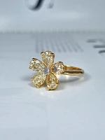 Украшение No Name  Кольцо с бриллиантами 3,74 ct.   