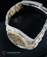 Часы Rolex  Datejust 41Mm Twotone Full Pave Custom Diamonds  126303 FIX
