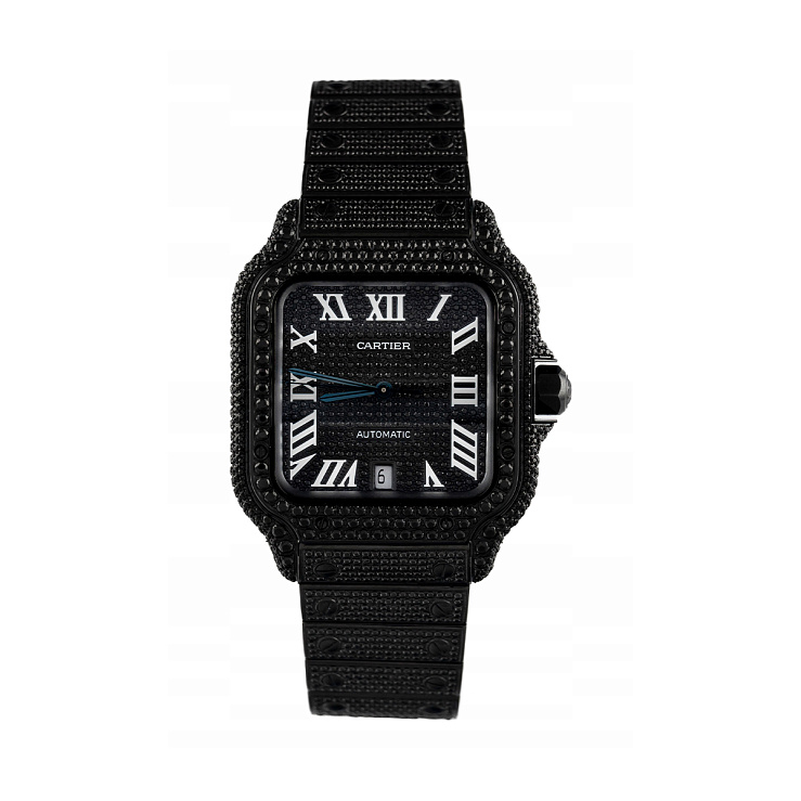 Часы Cartier  Santos De Cartier Custom Black Diamond  WSSA0029