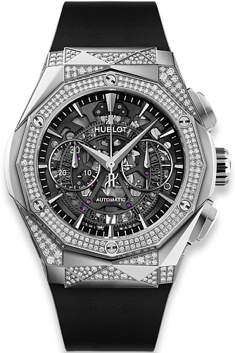 Заказать Hublot  Classic Fusion Aerofusion Chronograph Orlinski Titanium Alternative Pave  525.NX.0170.RX.1804.ORL18
