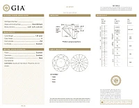 Украшение GIA  Серьги 1,04/1,04 ct. H/VS2 (3 excellent) Round Diamonds   