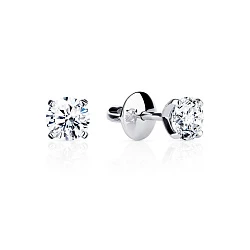 GIA Серьги 1,00/1,00 ct. F/VS2 (3 Excellent) Round Diamonds