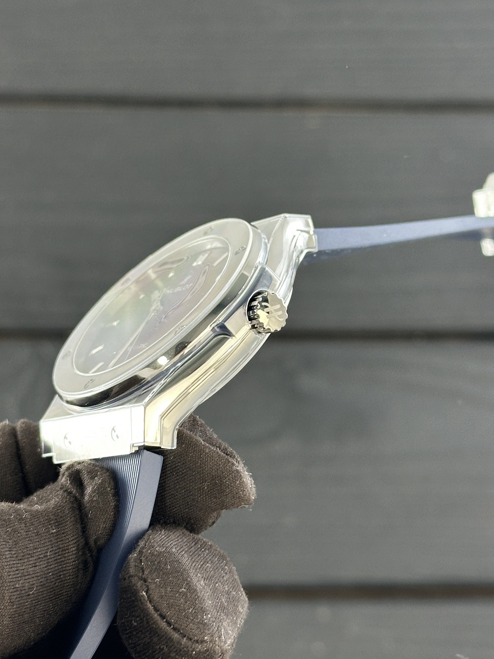 Часы Hublot  Fusion 45Mm Blue Titanium Rubber  511.nx.7170.rx