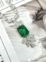 Украшение GRS GemResearch Swisslab  Колье с изумрудом 12,24 ct.   