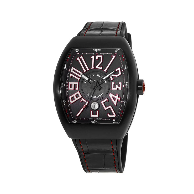 Часы Franck Muller  Vanguard Steel 45Mm Black Red  V45 SC DT TT NR BR ER