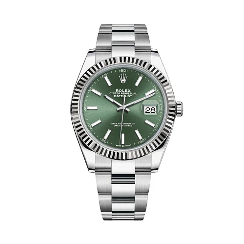 Часы Rolex  - Datejust 41Mm Steel & White Gold Mint Green Dial  126334
