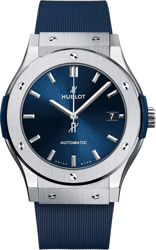 Заказать Hublot  Classic Fusion Titanium Blue 45 Mm  511.NX.7170.RX