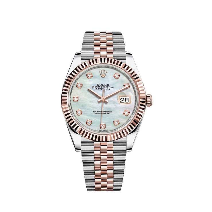 Часы Rolex  Datejust 41Mm Steel Rose Gold Mop Dial  126331