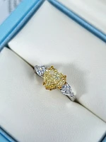 Украшение GIA  Кольцо с бриллиантом 2,01 ct. Fancy Yellow/VS2   
