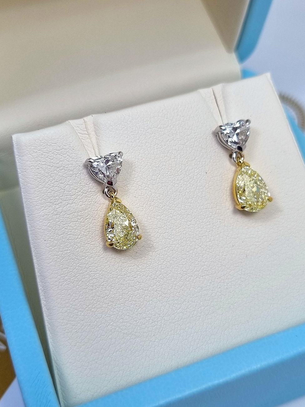 Украшение NO NAME  Серьги С Бриллиантами 1,01/1,06 Ct. W To X Range/Vvs1   