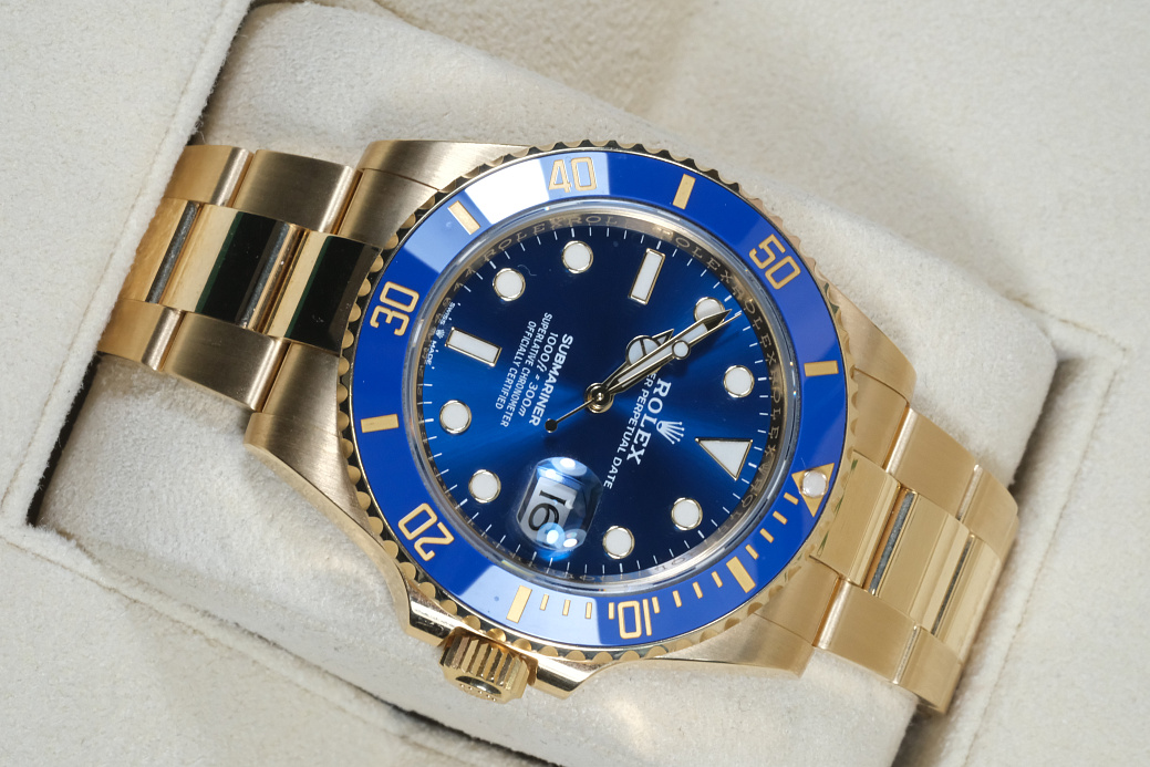 Часы Rolex  Submariner Yellow Gold Blue 41mm  126618LB
