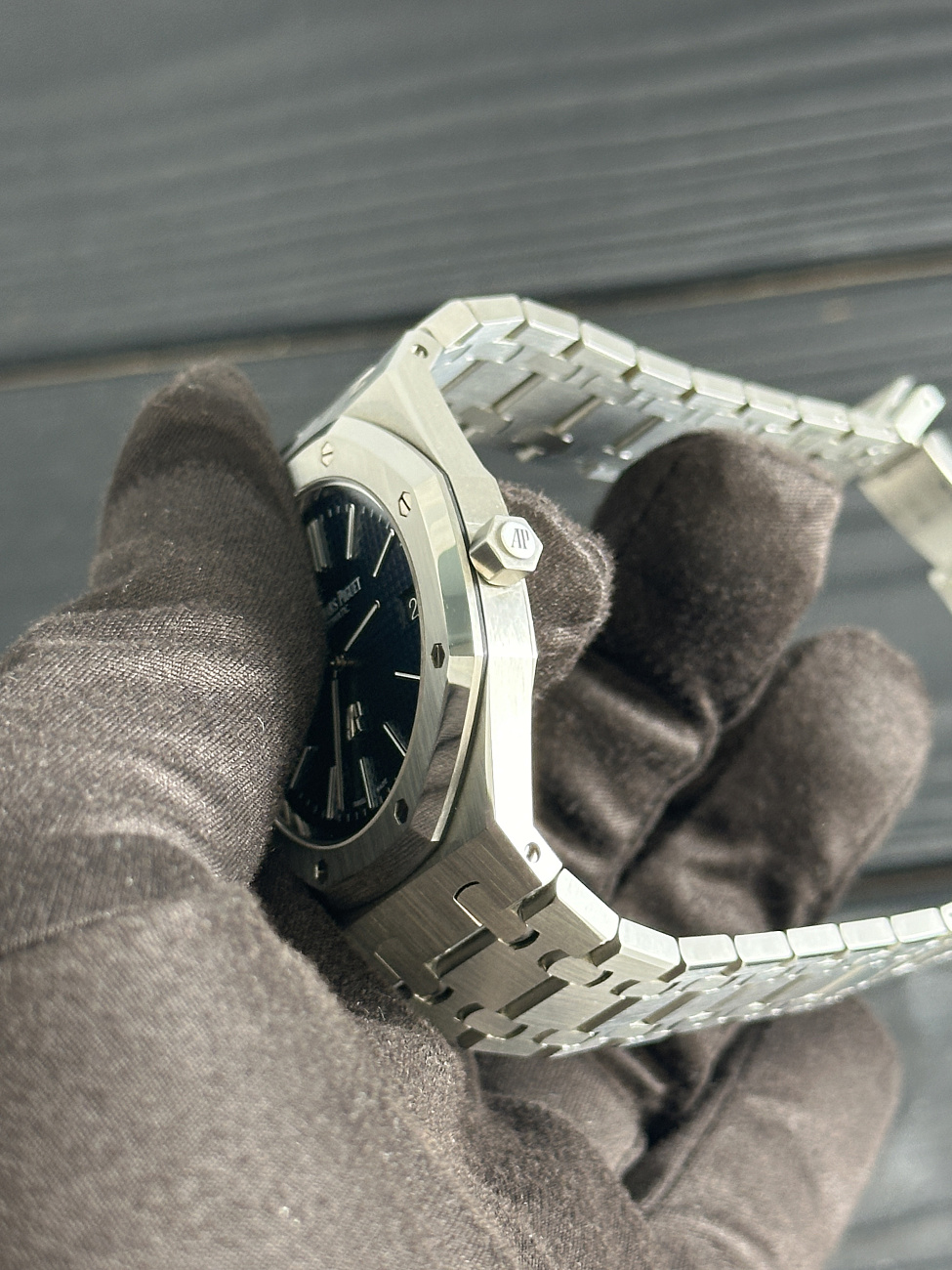 Часы Audemars Piguet  Royal Oak Jumbo 39 Mm Blue  15202ST.OO.1240ST.01