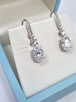 Украшение No Name  Серьги с бриллиантами 2,22/2,33 ct. D/VS   