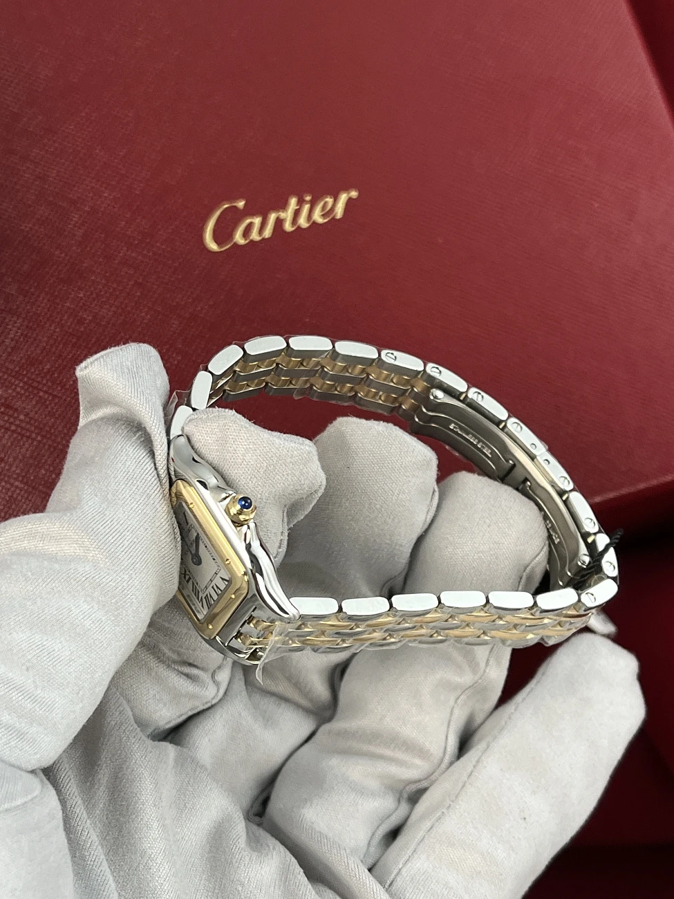 Часы Cartier  Panthere De Cartier Small Steel And Yellow Gold  W2PN0006