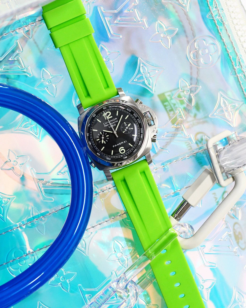 Часовой ремешок Panerai  Ремешок Для Часов Lime 44/47Mm Strap  