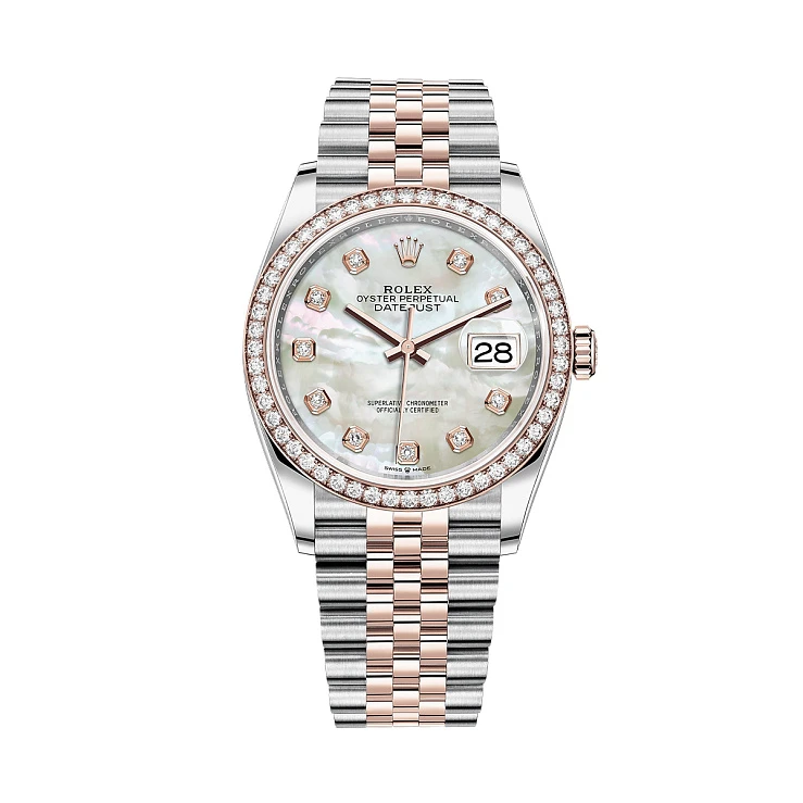 Часы Rolex  Oyster Perpetual Datejust 36 Mm MOP Dial Everose Rolesor  126281RBR