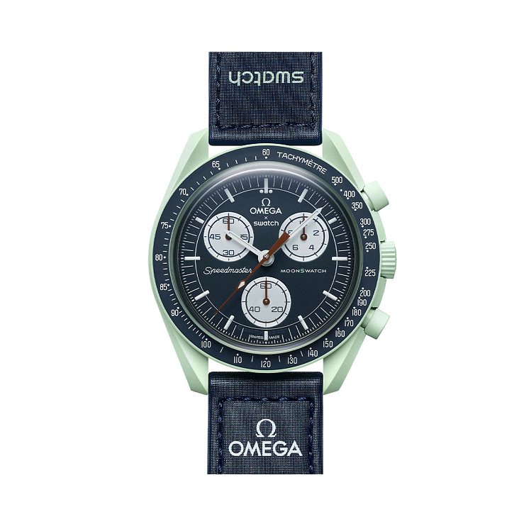 Часы Omega  X Swatch Bioceramic Moonswatch Mission On Earth  SO33G100