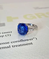 Украшение GRS GemResearch Swisslab  Кольцо с сапфиром 11,86 ct. "Intense Cornflower"   