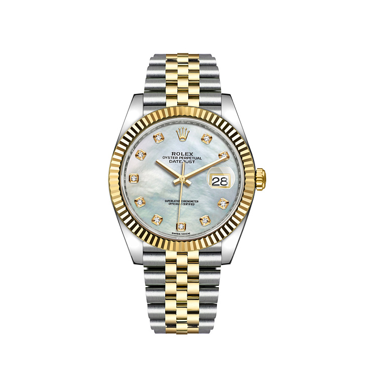 Часы Rolex  Oyster Perpetual Datejust Ii 41 Mm Steel And Yellow Gold Mop Dial  126333
