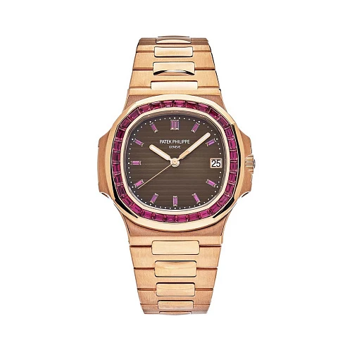 Часы Patek Philippe  Custom Nautilus Rose Gold And Ruby 40Mm  FIX 5723/1R 5711R