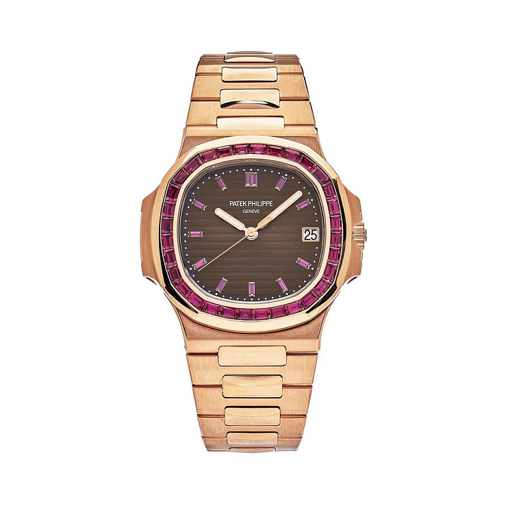 Часы Patek Philippe  Custom Nautilus Rose Gold And Ruby 40Mm  FIX 5723/1R 5711R